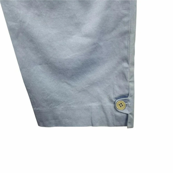 J.Crew Pants Women's Sz 4 Blue Pastel Favorite Fit Cropped Mid Rise Flat Front - Picture 8 of 11